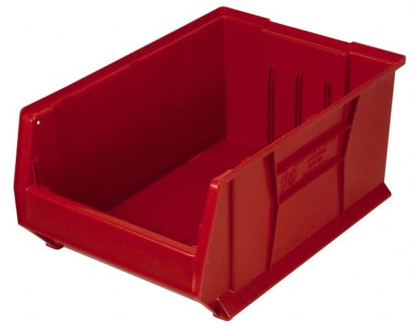 Plastic Hopper Stacking Bin: Red MPN:QUS952RDCS - Pkg Qty 4