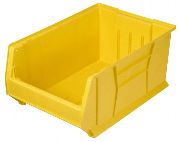 Plastic Hopper Stacking Bin: Yellow MPN:QUS952YLCS - Pkg Qty 4