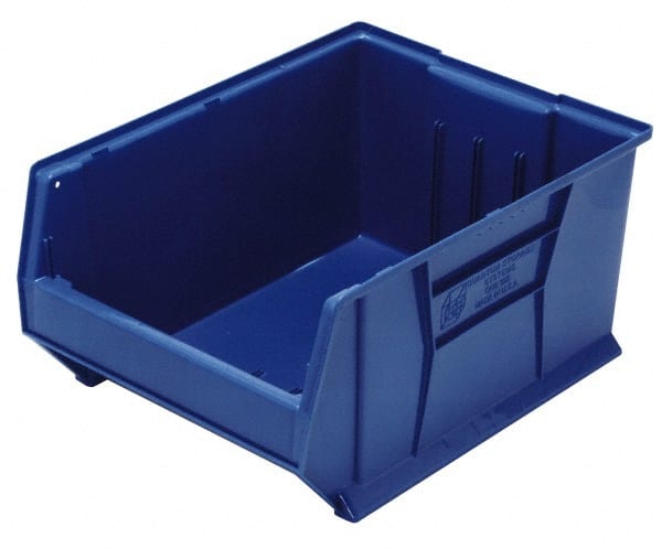 Plastic Hopper Stacking Bin: Blue MPN:QUS954BL