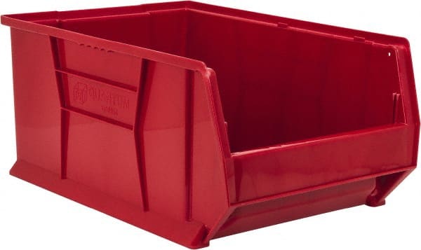 Plastic Hopper Stacking Bin: Red MPN:QUS954RD