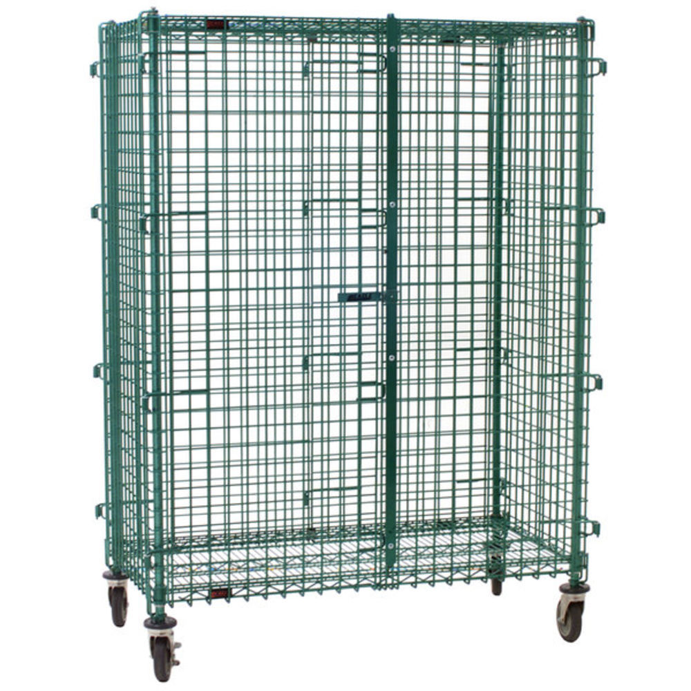 Quantum Proform 2-Shelf Wire Security Cart, 24in x 60in x 69in, Green MPN:M2460-69SECP