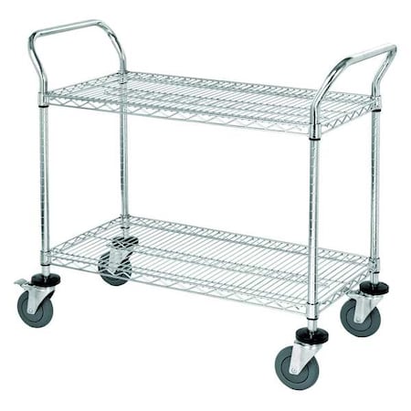 Wire Utility Cart, 51 in. L x 24 in. W MPN:WRSC-2448-2