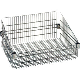 Quantum® Chrome Wire Shelf Basket 24