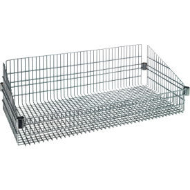 Quantum® Chrome Wire Shelf Basket 36
