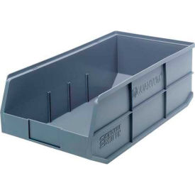 Quantum Storage Plastic Stackable Shelf Bin 20-1/2