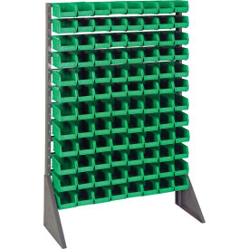 Quantum QRU-12S-220-96 Single Sided 12 Rail Unit With 96 QUS220 Ultra Stack & Hang Bins Green QRU-12S-220-96GN