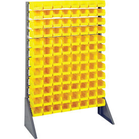 Quantum QRU-12S-220-96 Single Sided 12 Rail Unit With 96 QUS220 Ultra Stack & Hang Bins Yellow QRU-12S-220-96YL