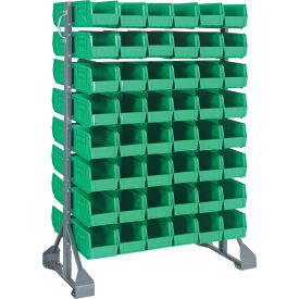 Quantum QRU-16D-230-96 Double Sided 16 Rail Unit With 96 QUS230 Ultra Stack & Hang Bins Green QRU-16D-230-96GN