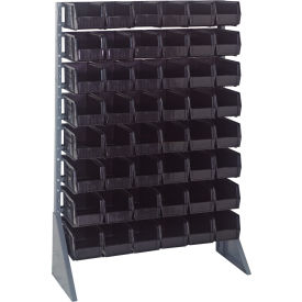 Quantum QRU-16S-230-48 Single Sided 16 Rail Unit With 48 QUS230 Ultra Stack & Hang Bins Black QRU-16S-230-48BK