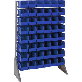 Quantum QRU-16S-230-48 Single Sided 16 Rail Unit With 48 QUS230 Ultra Stack & Hang Bins Blue QRU-16S-230-48BL