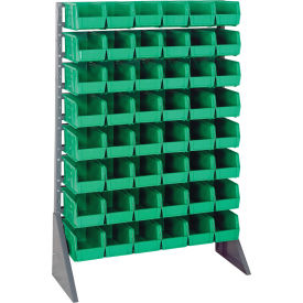 Quantum QRU-16S-230-48 Single Sided 16 Rail Unit With 48 QUS230 Ultra Stack & Hang Bins Green QRU-16S-230-48GN