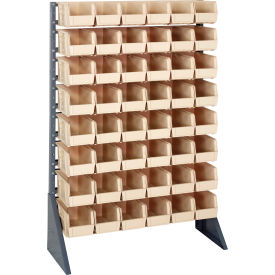 Quantum QRU-16S-230-48 Single Sided 16 Rail Unit With 48 QUS230 Ultra Stack & Hang Bins Ivory QRU-16S-230-48IV
