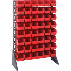 Quantum QRU-16S-230-48 Single Sided 16 Rail Unit With 48 QUS230 Ultra Stack & Hang Bins Red QRU-16S-230-48RD