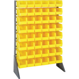 Quantum QRU-16S-230-48 Single Sided 16 Rail Unit With 48 QUS230 Ultra Stack & Hang Bins Yellow QRU-16S-230-48YL