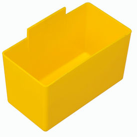QBC112 Little Inner Bin Cup for Plastic Stacking Bins - 2-3/4 x 5-1/4 x 3 Yellow QBC112YL - Pkg Qty 48