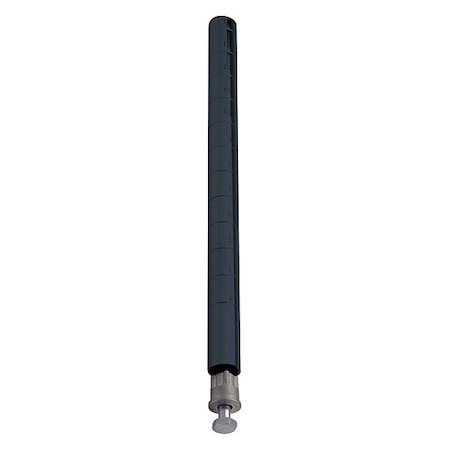 Wire Shlf Pst, 34 inx1 in, Quick-Adjust MPN:P34BK