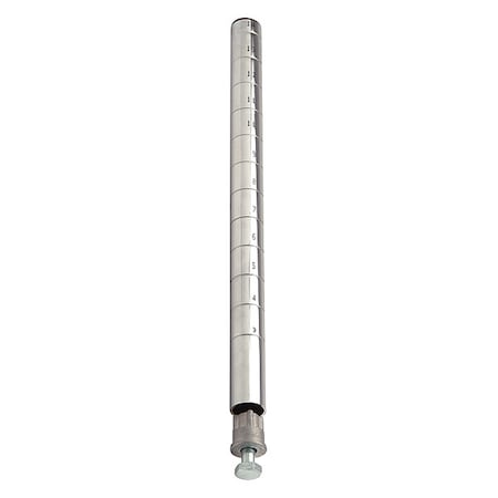 Wire Shlf Pst, 6 inx1 in, Quick-Adjust MPN:P6C