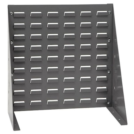 Steel Louvered Bench Rack, 1/4 in D x 20 in H x 18 in W, Gray MPN:QBR-1819