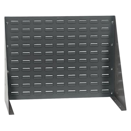 Steel Louvered Bench Rack, 1/4 in D x 21 in H x 27 in W, Gray MPN:QBR-2721