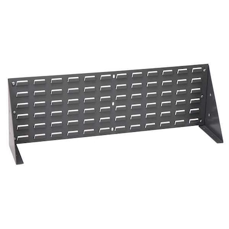 Steel Louvered Bench Rack, 1/4 in D x 12 in H x 36 in W, Gray MPN:QBR-3612