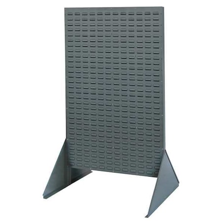 Steel Louvered Floor Rack, 25 in D x 66 in H x 36 in W, Gray MPN:QDS-3666H