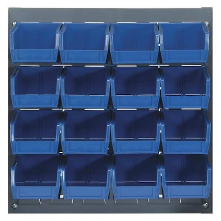 Steel Louvered Panel, 1/4 in D x 20 in H x 18 in W, Gray MPN:QLP-1819-210-16BL