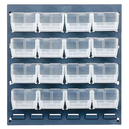 Steel Louvered Panel, 1/4 in D x 20 in H x 18 in W, Gray MPN:QLP-1819-210-16CL