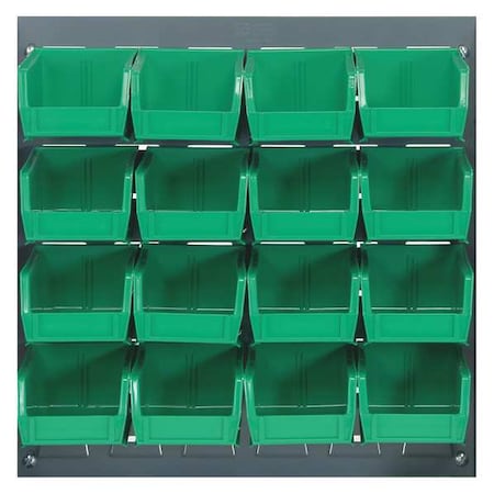 Steel Louvered Panel, 1/4 in D x 20 in H x 18 in W, Gray MPN:QLP-1819-210-16GN