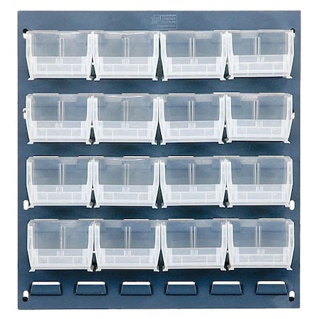 Steel Louvered Panel, 1/4 in D x 20 in H x 18 in W, Gray MPN:QLP-1819-220-16CL