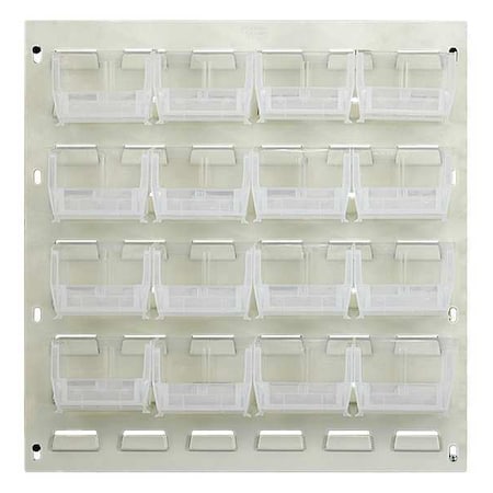 Steel Louvered Panel, 1/4 in D x 20 in H x 18 in W, White MPN:QLP-1819HC-220-16CL