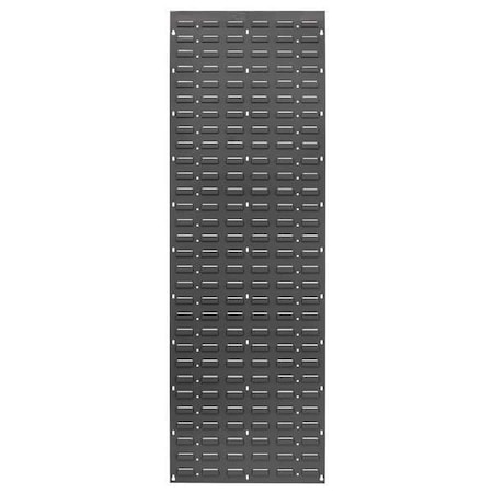 Steel Louvered Panel, 1 1/2 in D x 61 in H x 18 in W, Gray MPN:QLP-1861