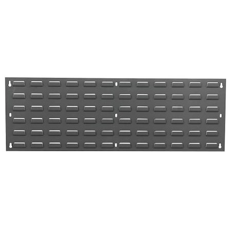 Steel Louvered Panel, 1/4 in D x 12 in H x 36 in W, Gray MPN:QLP-3612