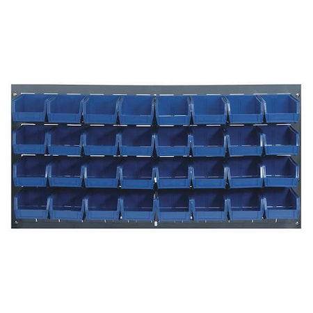 Steel Louvered Panel, 1/4 in D x 20 in H x 36 in W, Gray MPN:QLP-3619-210-32BL