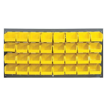 Steel Louvered Panel, 1/4 in D x 20 in H x 36 in W, Gray MPN:QLP-3619-210-32YL