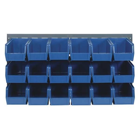 Steel Louvered Panel, 1/4 in D x 20 in H x 36 in W, Gray MPN:QLP-3619-230-18BL