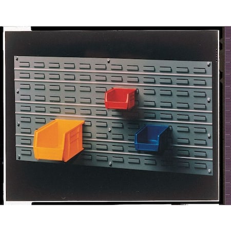 Steel Louvered Panel, 1/4 in D x 20 in H x 36 in W, Gray MPN:QLP-3619