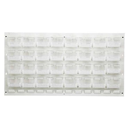 Steel Louvered Panel, 1/4 in D x 20 in H x 36 in W, White MPN:QLP-3619HC-210-32CL