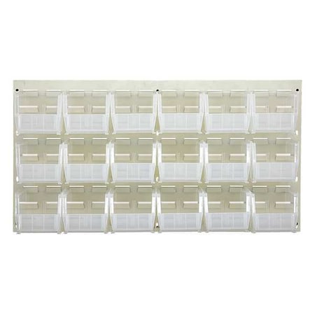 Steel Louvered Panel, 1/4 in D x 20 in H x 36 in W, White MPN:QLP-3619HC-230-18CL