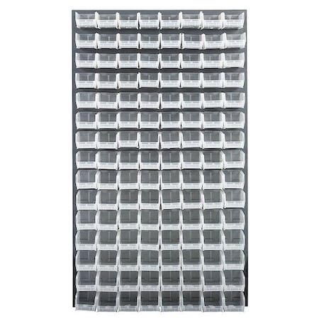 Steel Louvered Panel, 1 in D x 61 in H x 36 in W, Gray MPN:QLP-3661-220-120CL