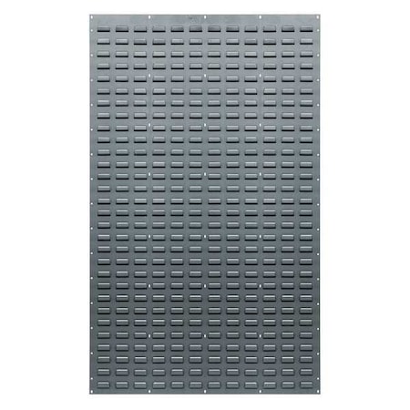 Steel Louvered Panel, 1/2 in D x 61 in H x 36 in W, Gray MPN:QLP-3661
