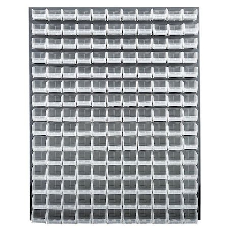 Steel Louvered Panel, 1 in D x 61 in H x 48 in W, Gray MPN:QLP-4861-220-165CL