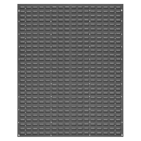 Steel Louvered Panel, 1 in D x 61 in H x 48 in W, Gray MPN:QLP-4861