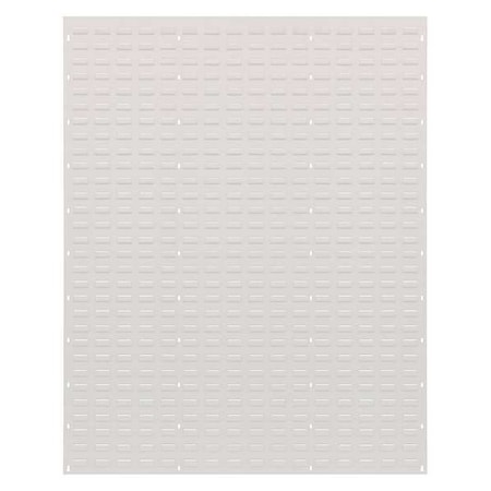 Steel Louvered Panel, 1 in D x 61 in H x 48 in W, White MPN:QLP-4861HC