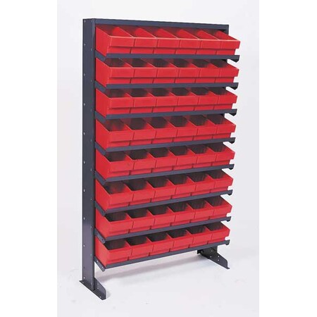 Steel Pick Rack, 36 in W x 60 in H x 12 in D, 8 Shelves, Gray MPN:QPRS601BL