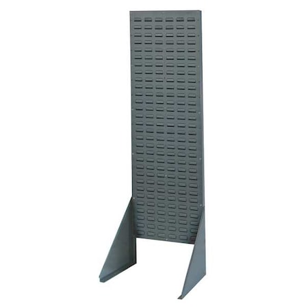 Steel Louvered Floor Rack, 12 1/2 in D x 66 in H x 18 in W, Gray MPN:QSS-1866H