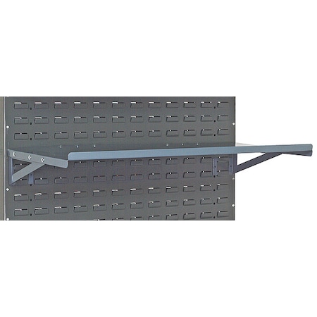Steel Flat Shelf, 36 in W x 12 in D x Gray MPN:SLP-1236
