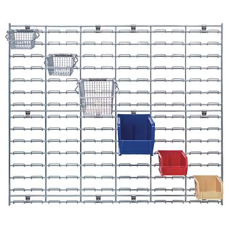 Steel Louvered Panel, 1 in D x 30 in H x 36 in W, Chrome MPN:WLP-3036C