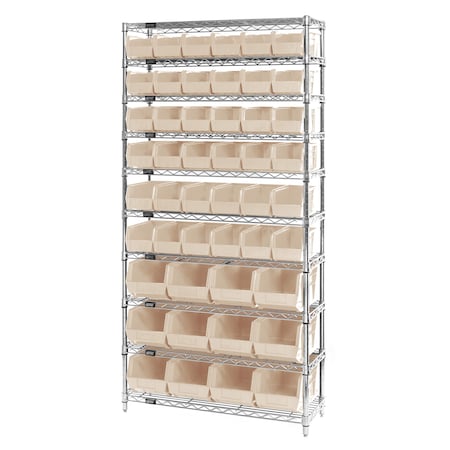 Giant Open Hopper Wire Shelving System MPN:WR10-230240IV