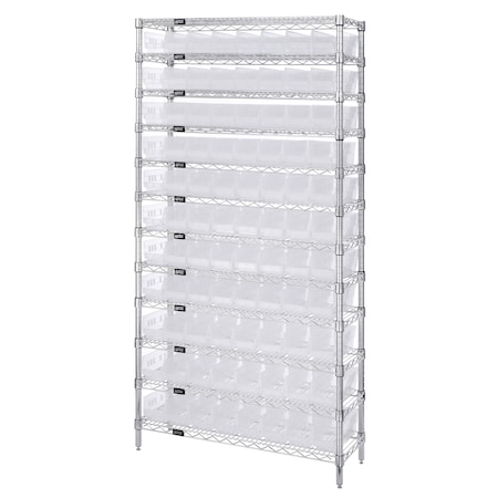 Steel Wire Bin Shelving, 36