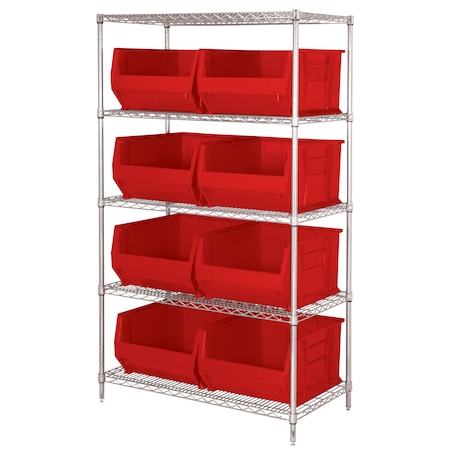 Hulk Container Wire Shelving Systems MPN:WR5-975RD